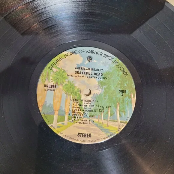 Grateful Dead - American Beauty Vinyl LP - 1970 - Warner Bros. WS 1893